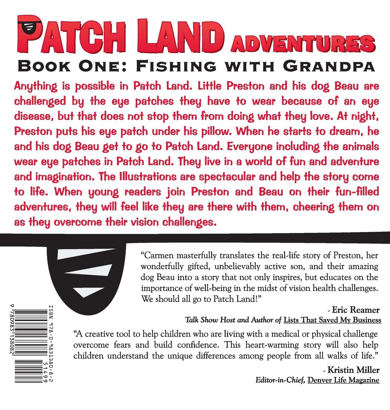 Rückseitencover Patch Land Adventures (book one hardcover) "Fishing with Grandpa"