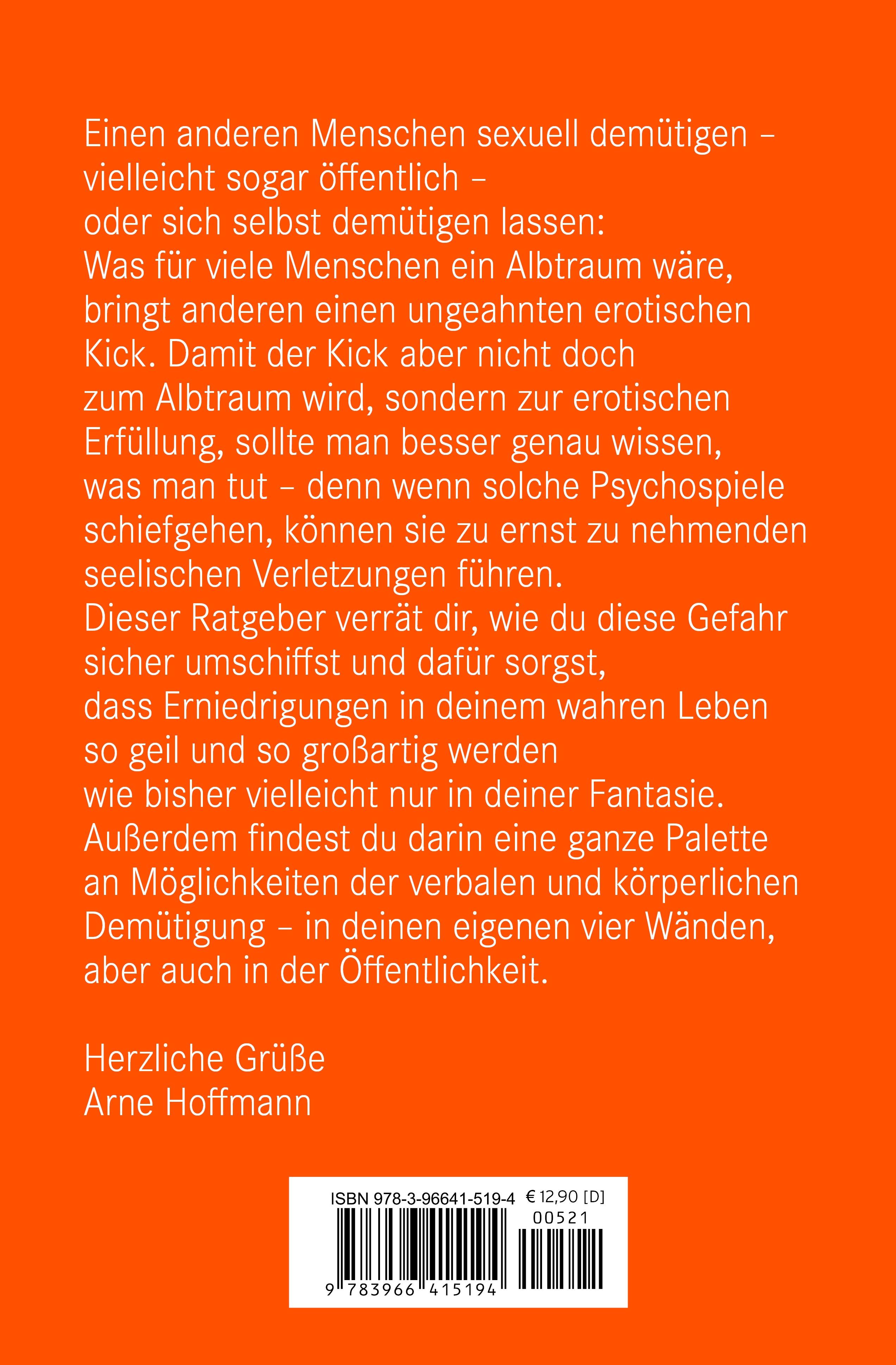 Rückseitencover Erotische Demütigungen | Erotik Ratgeber