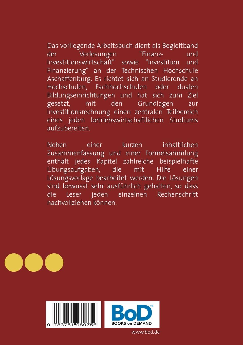 Rückseitencover Einführung in das Finanzmanagement
