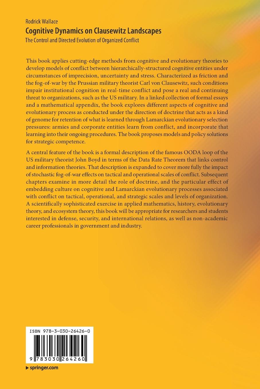 Rückseitencover Cognitive Dynamics on Clausewitz Landscapes