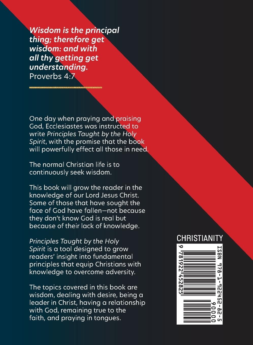 Rückseitencover Principles Taught by the Holy Spirit