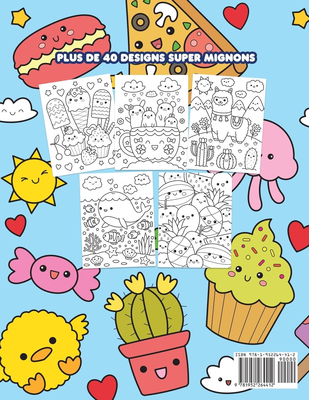 Rückseitencover Kawaii livre de coloriage