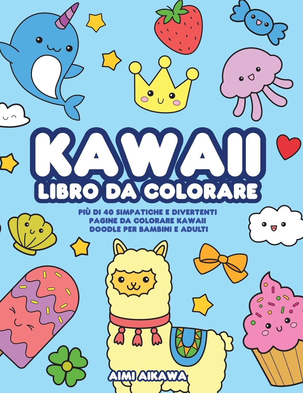 Vorderes Coverbild Kawaii libro da colorare