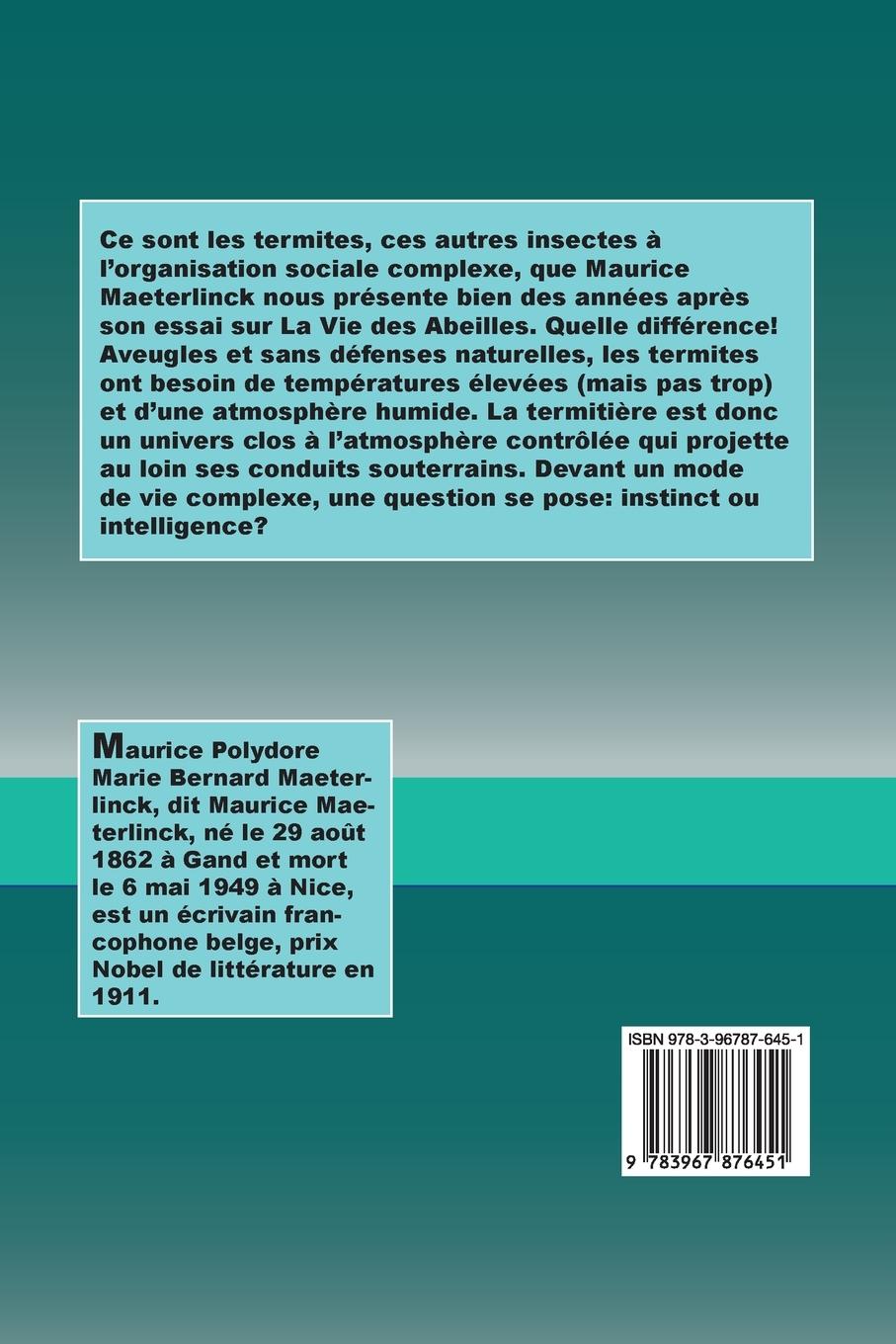 Rückseitencover La Vie des Termites