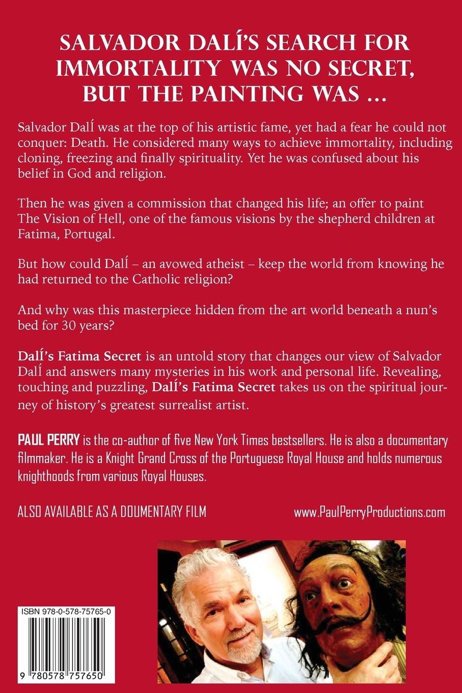 Rückseitencover Dalí's Fátima Secret