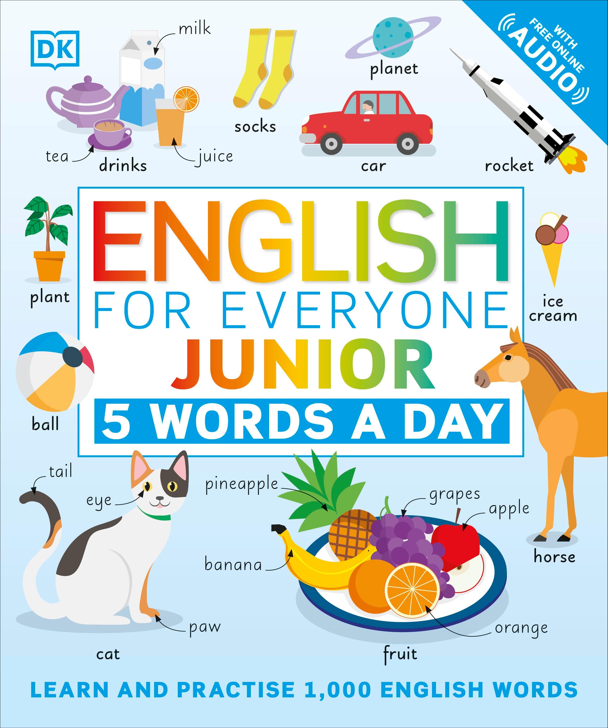 Vorderes Coverbild English for Everyone Junior: 5 Words a Day