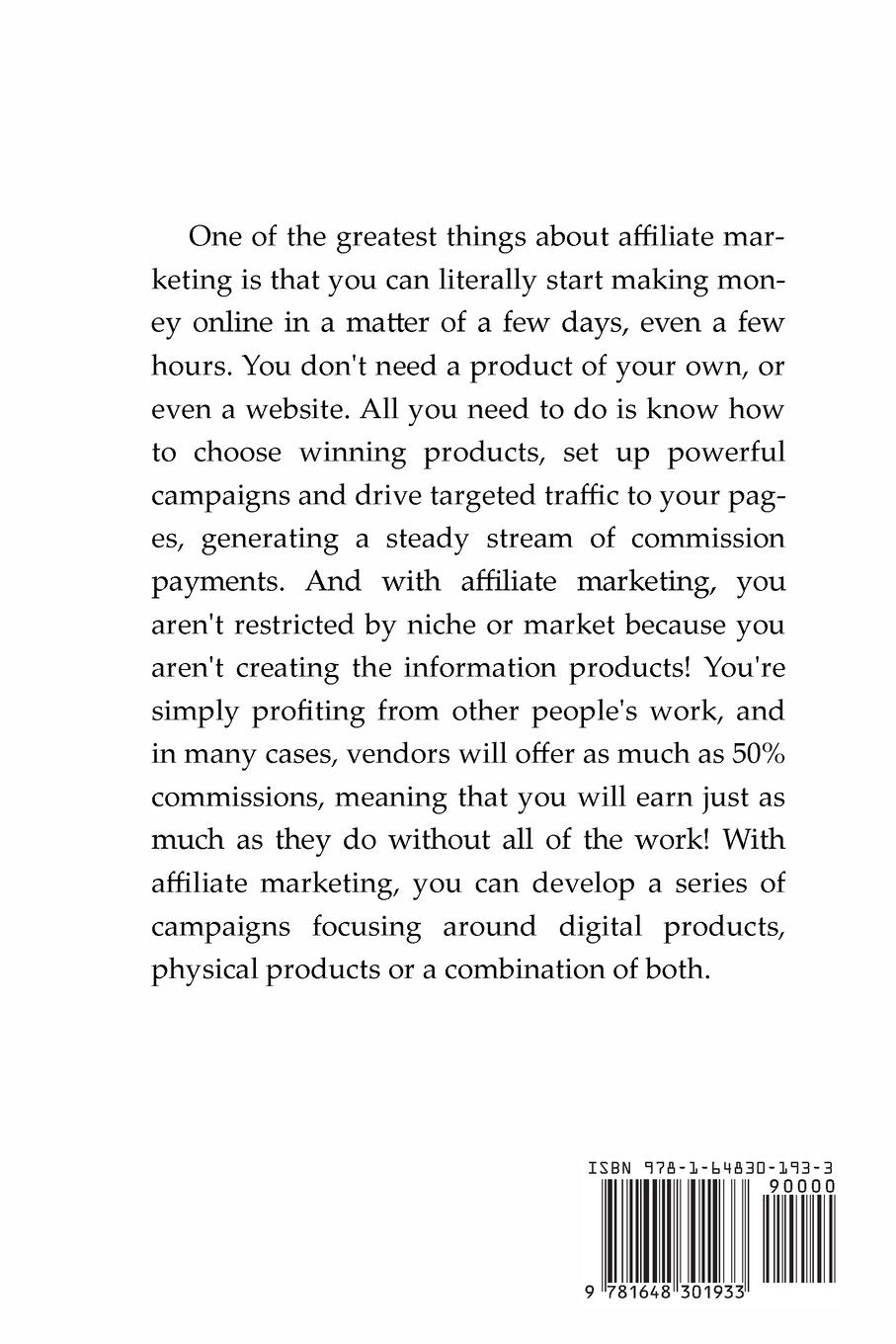 Rückseitencover Affiliate Money Machine