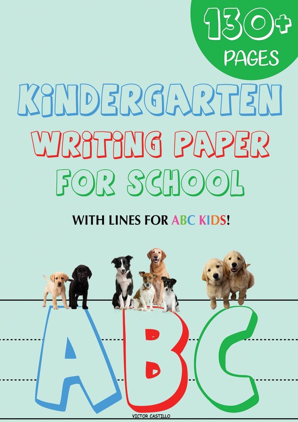 Vorderes Coverbild Kindergarten writing paper for School
