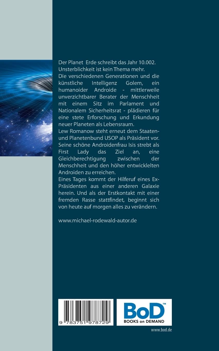 Rückseitencover Die KI Golem und Das verborgene Imperium