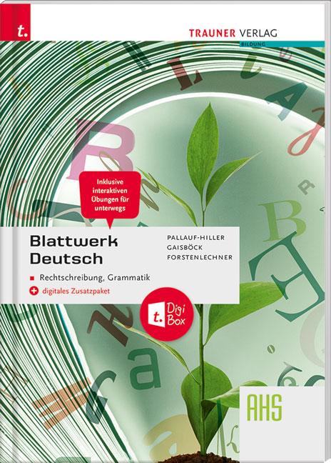 Vorderes Coverbild Blattwerk Deutsch - Rechtschreibung, Grammatik AHS + digitales Zusatzpaket