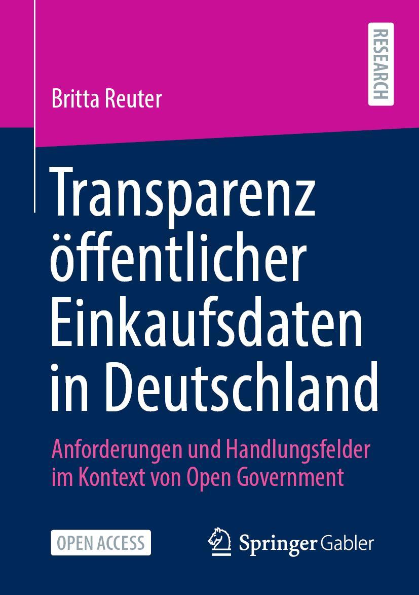 Vorderes Coverbild Transparenz öffentlicher Einkaufsdaten in Deutschland