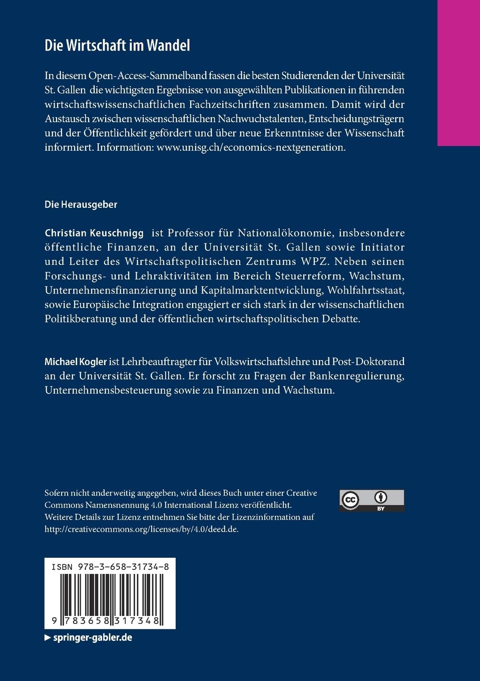 Rückseitencover Die Wirtschaft im Wandel