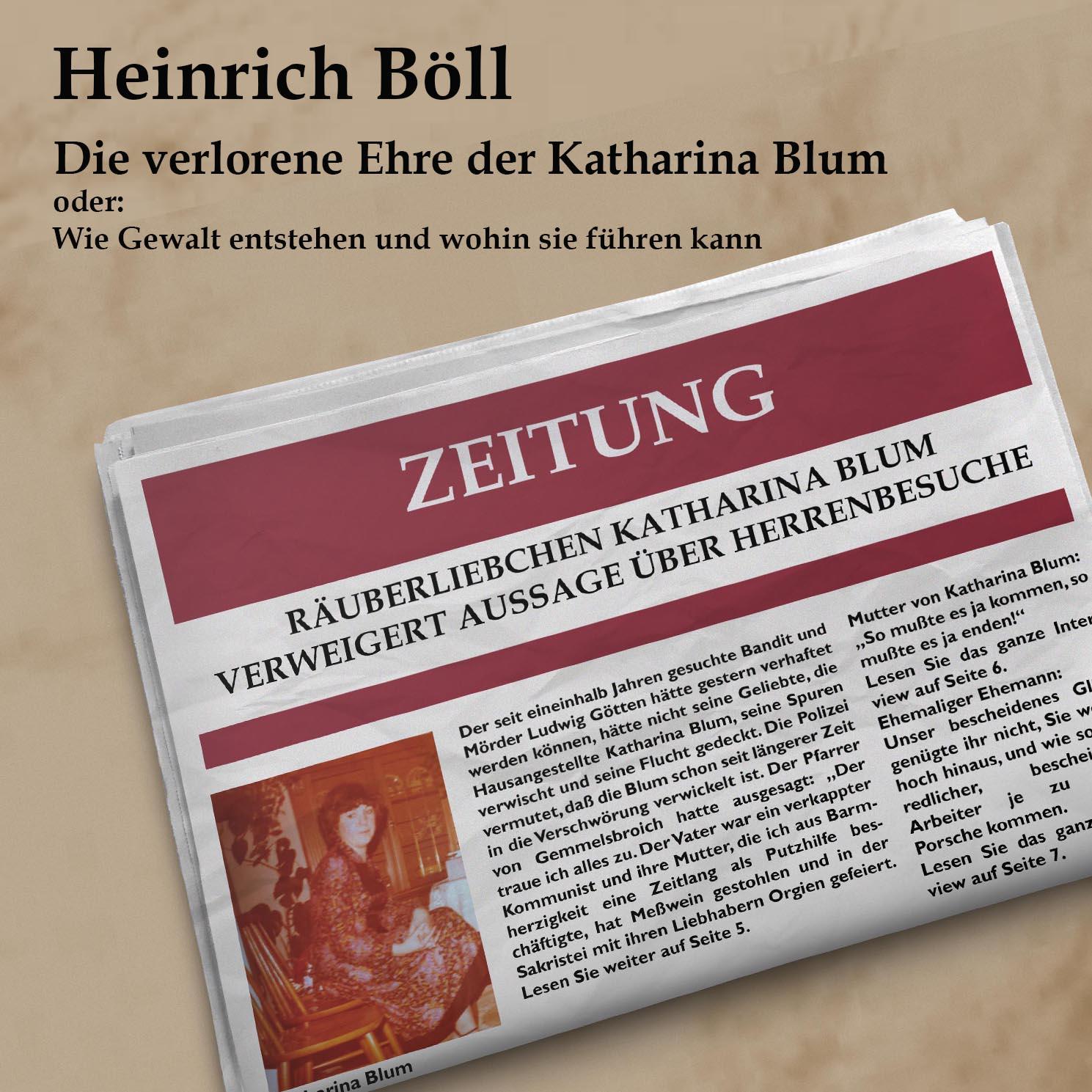 Vorderes Coverbild Die verlorene Ehre der Katharina Blum