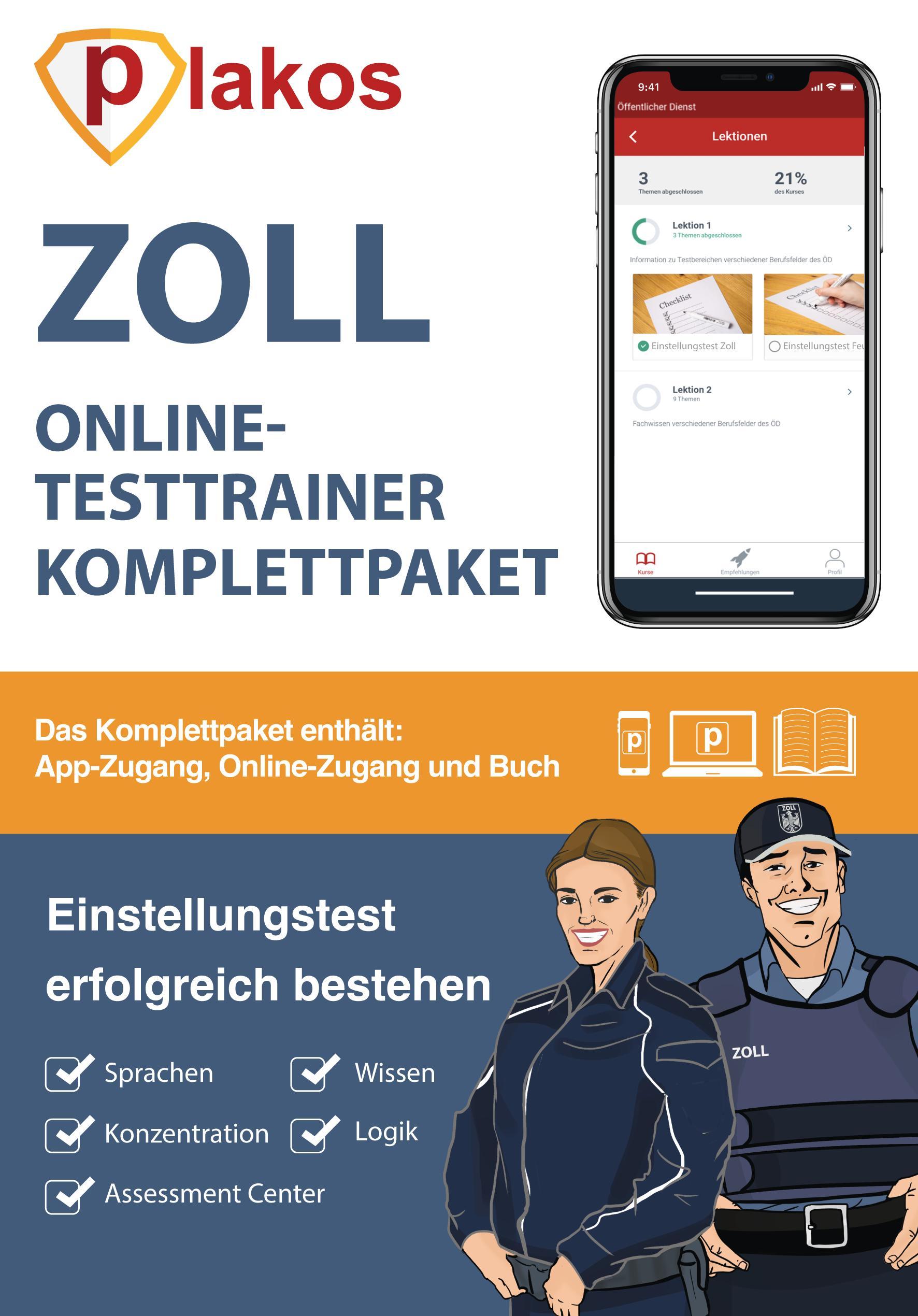 Vorderes Coverbild Zoll Einstellungstest Komplettpaket