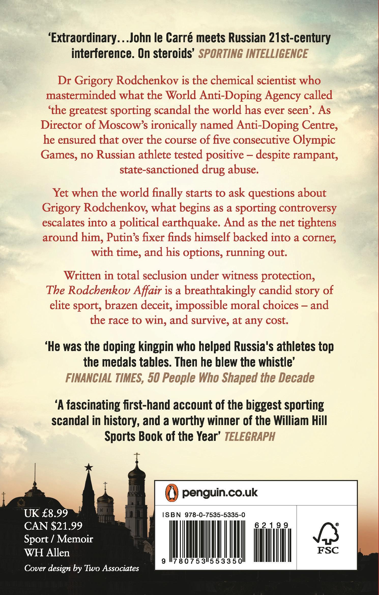 Rückseitencover The Rodchenkov Affair
