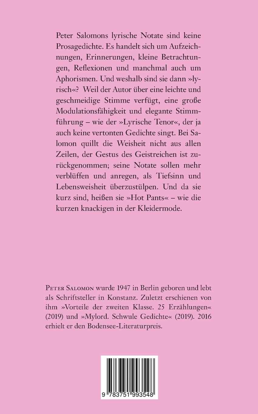 Rückseitencover Hot Pants