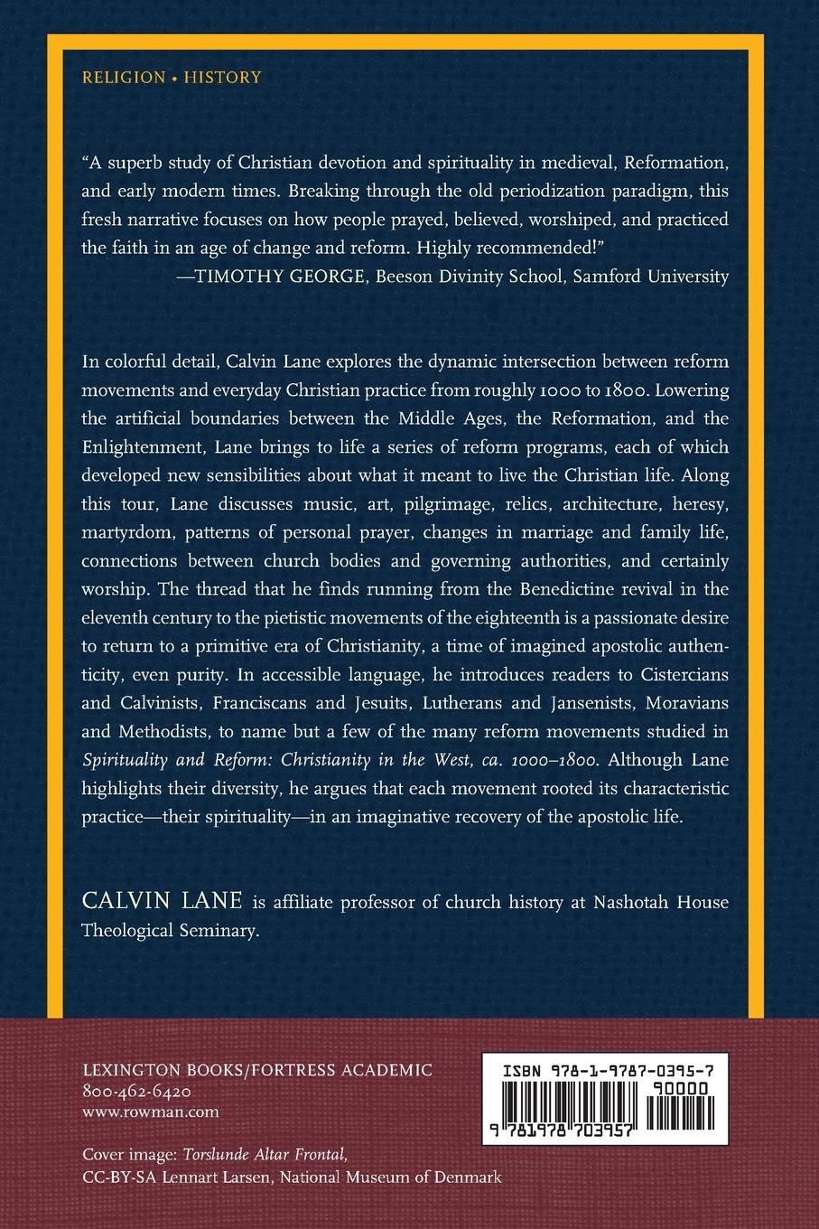 Rückseitencover Spirituality and Reform