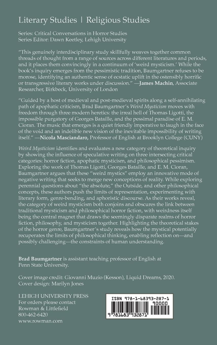 Rückseitencover Weird Mysticism