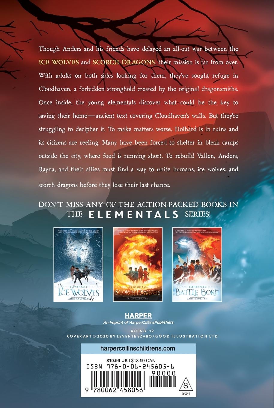 Rückseitencover Elementals: Battle Born