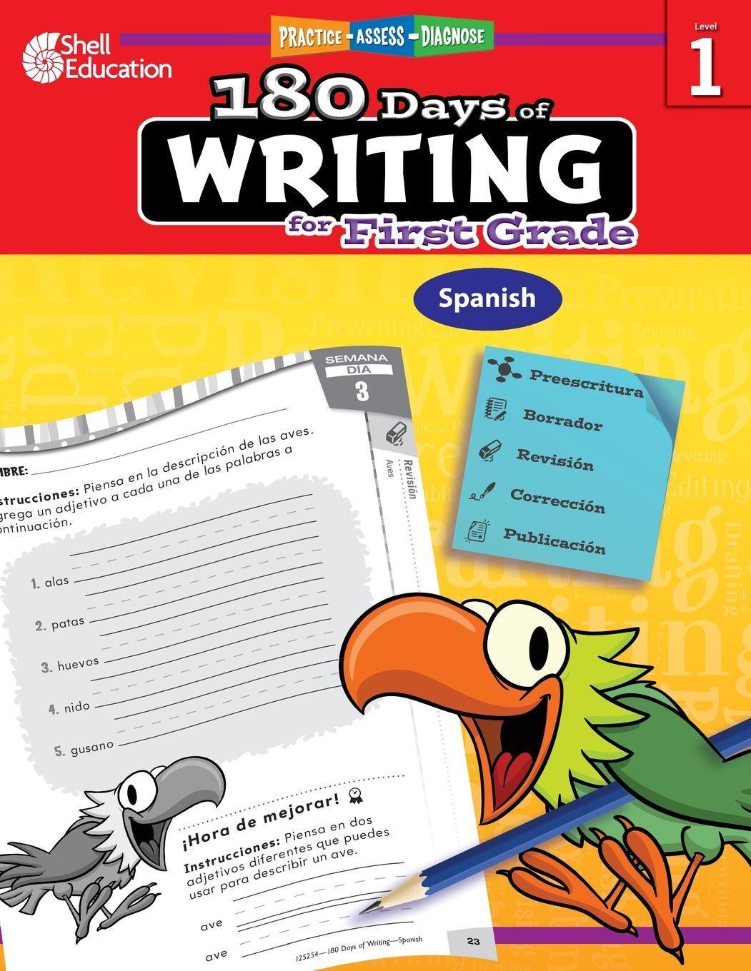 Vorderes Coverbild 180 Days of Writing for First Grade (Spanish)