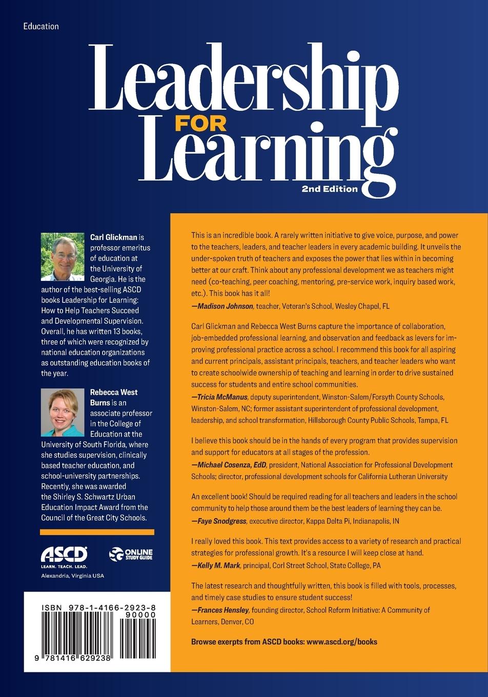 Rückseitencover Leadership for Learning