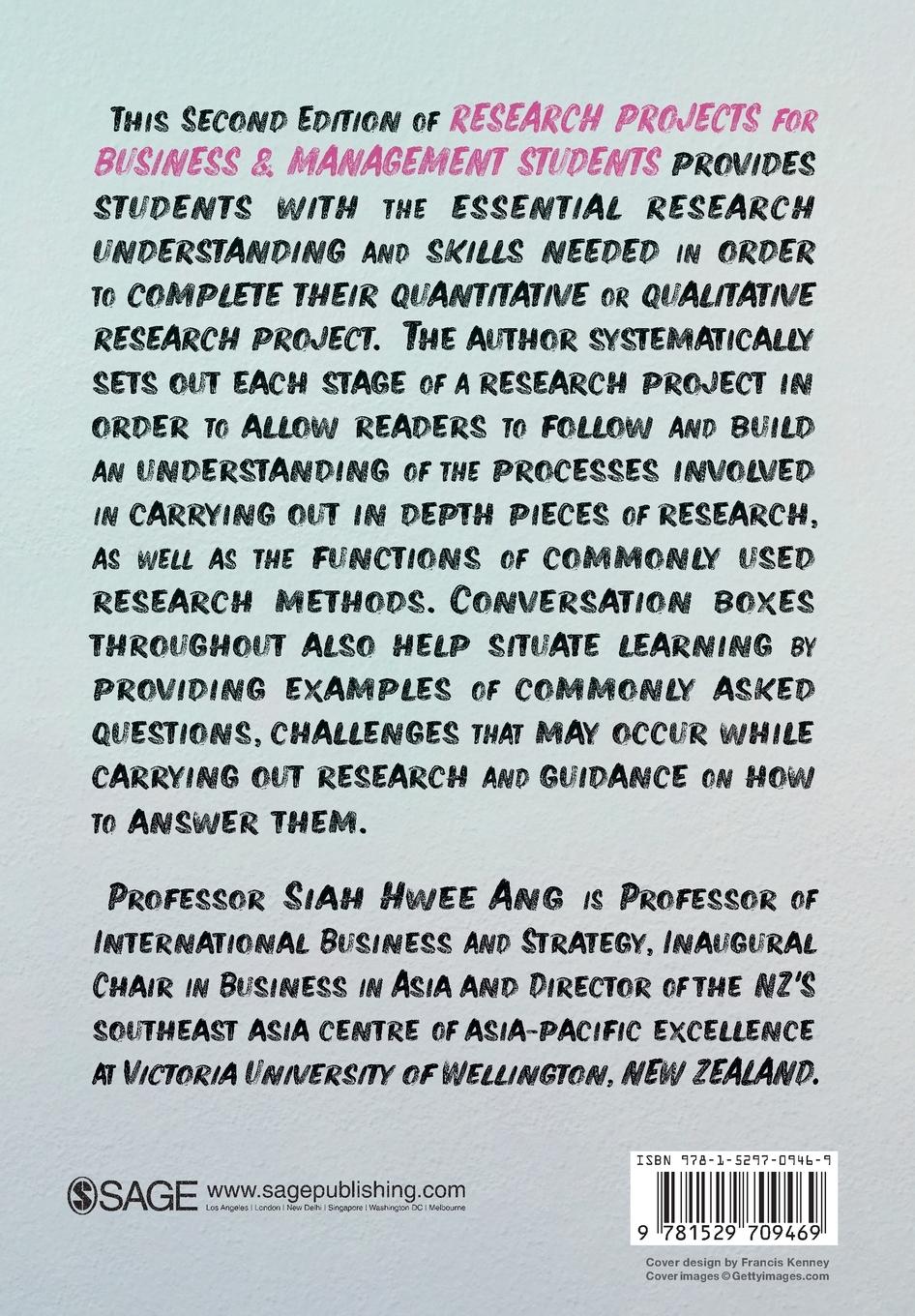 Rückseitencover Research Projects for Business & Management Students