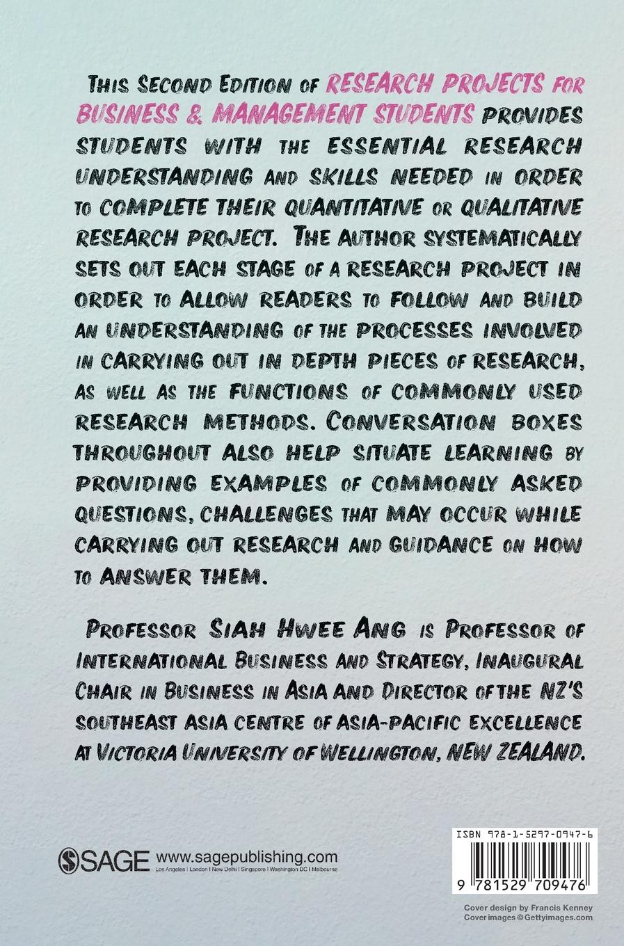 Rückseitencover Research Projects for Business & Management Students