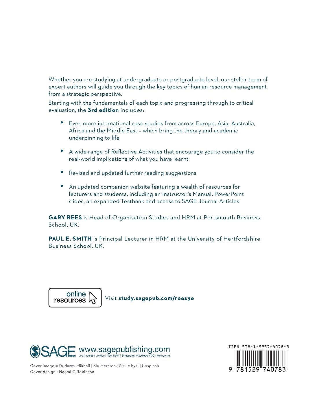 Rückseitencover Strategic Human Resource Management