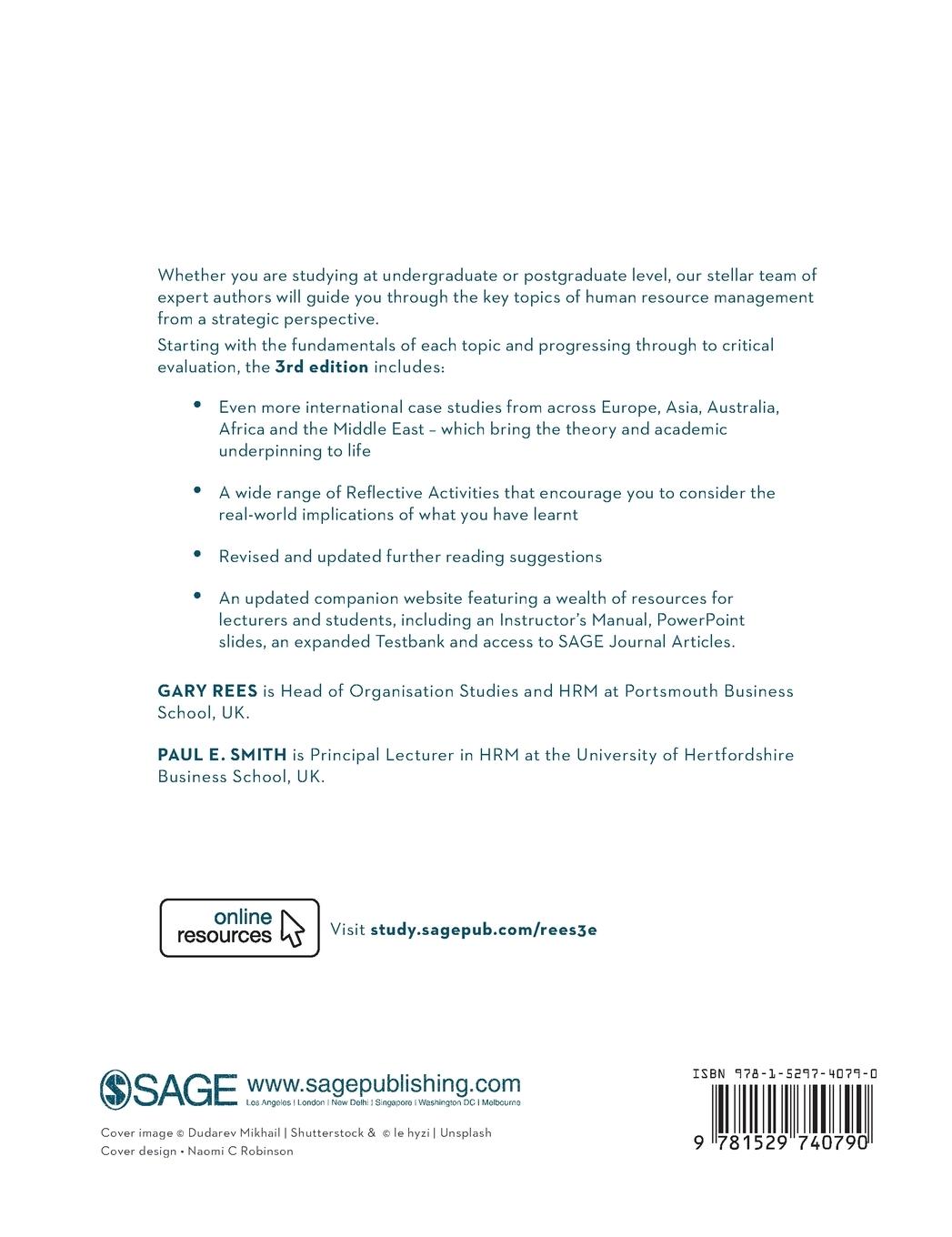 Rückseitencover Strategic Human Resource Management