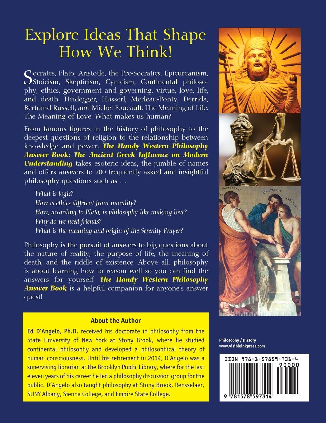 Rückseitencover The Handy Western Philosophy Answer Book