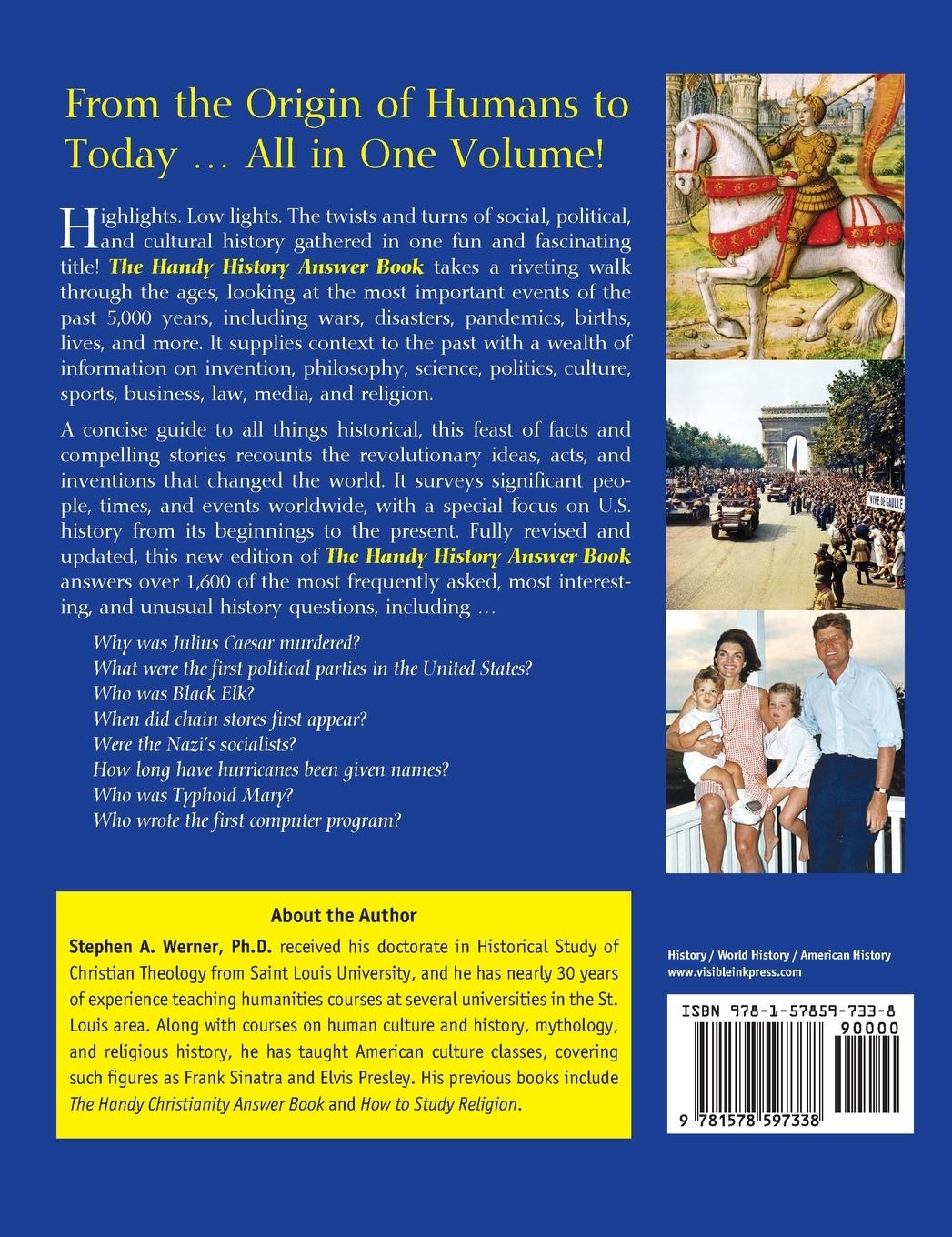 Rückseitencover The Handy History Answer Book