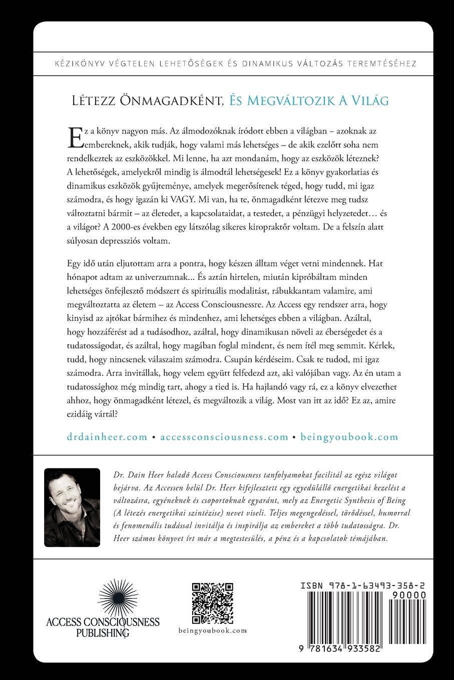 Rückseitencover Létezz önmagadként, és megváltozik a világ