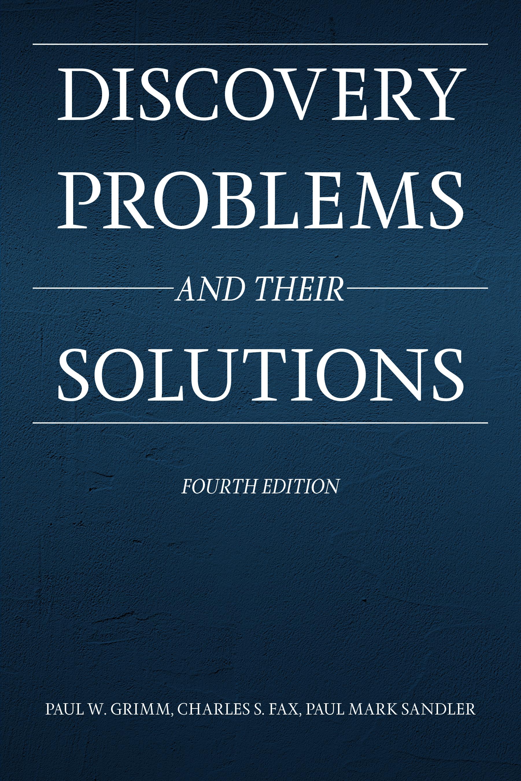 Vorderes Coverbild Discovery Problems and Their Solutions, Fourth Edition