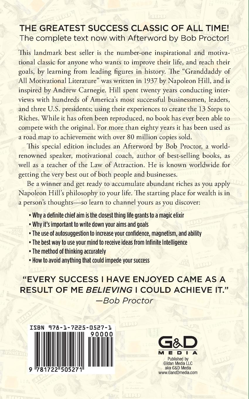 Rückseitencover Think and Grow Rich