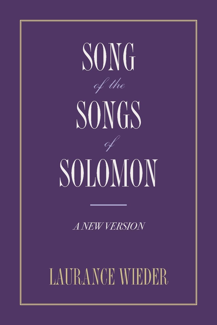 Vorderes Coverbild Song of the Songs of Solomon