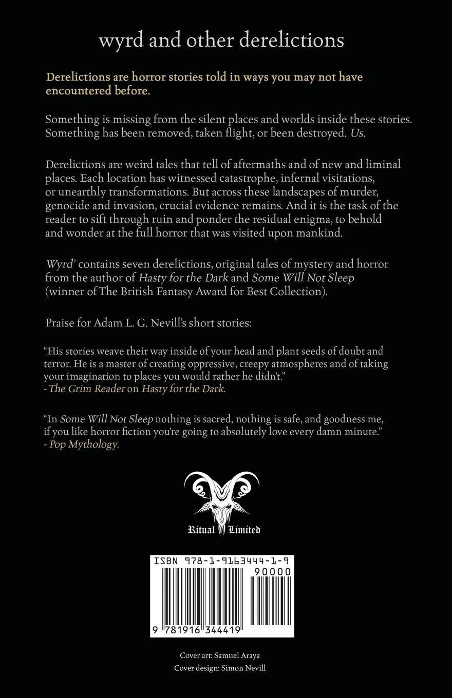 Rückseitencover Wyrd and Other Derelictions