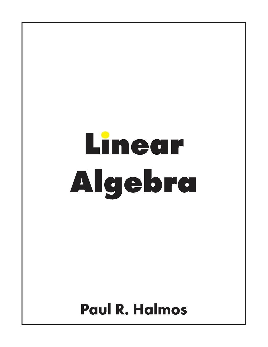 Vorderes Coverbild Linear Algebra