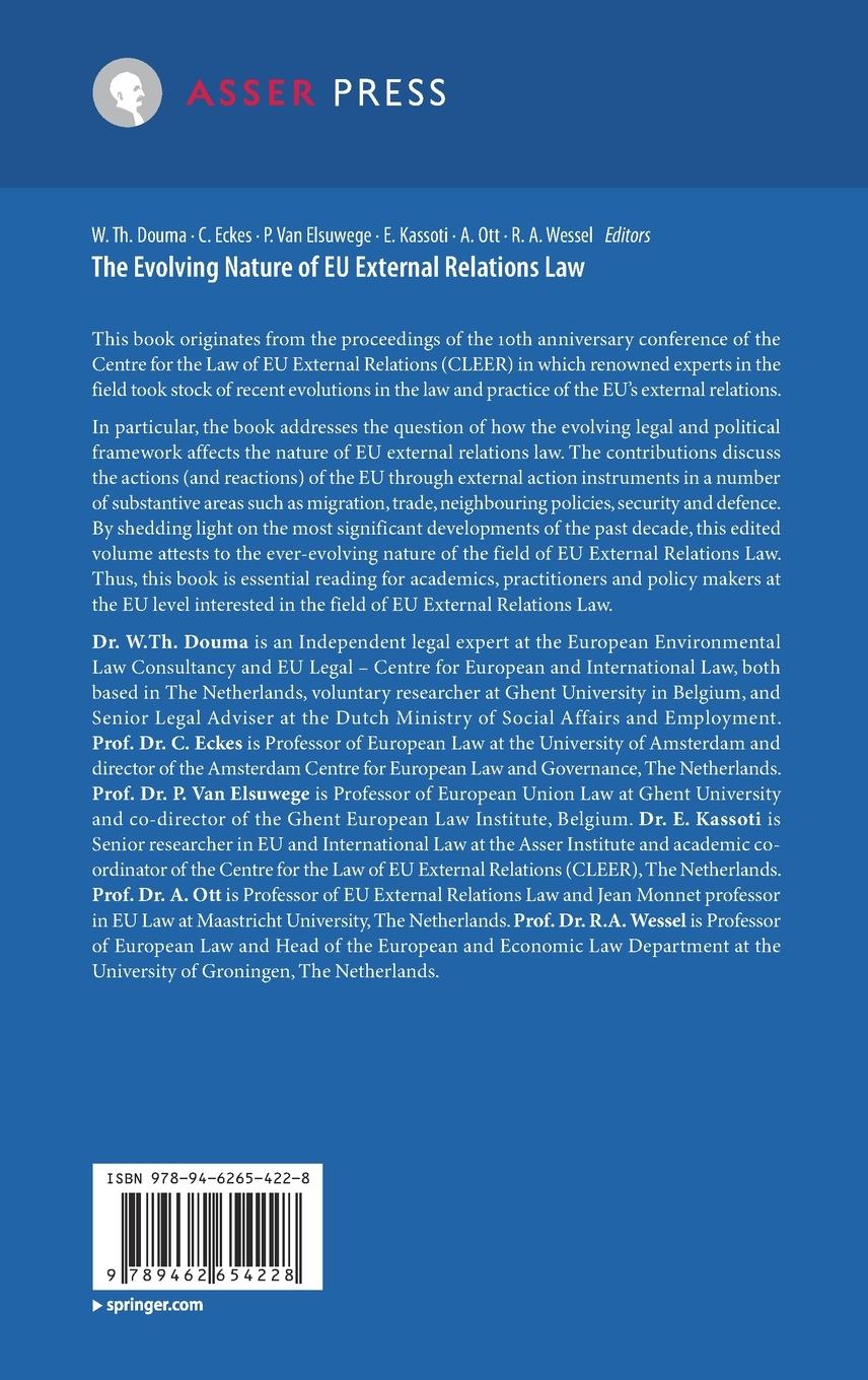 Rückseitencover The Evolving Nature of EU External Relations Law