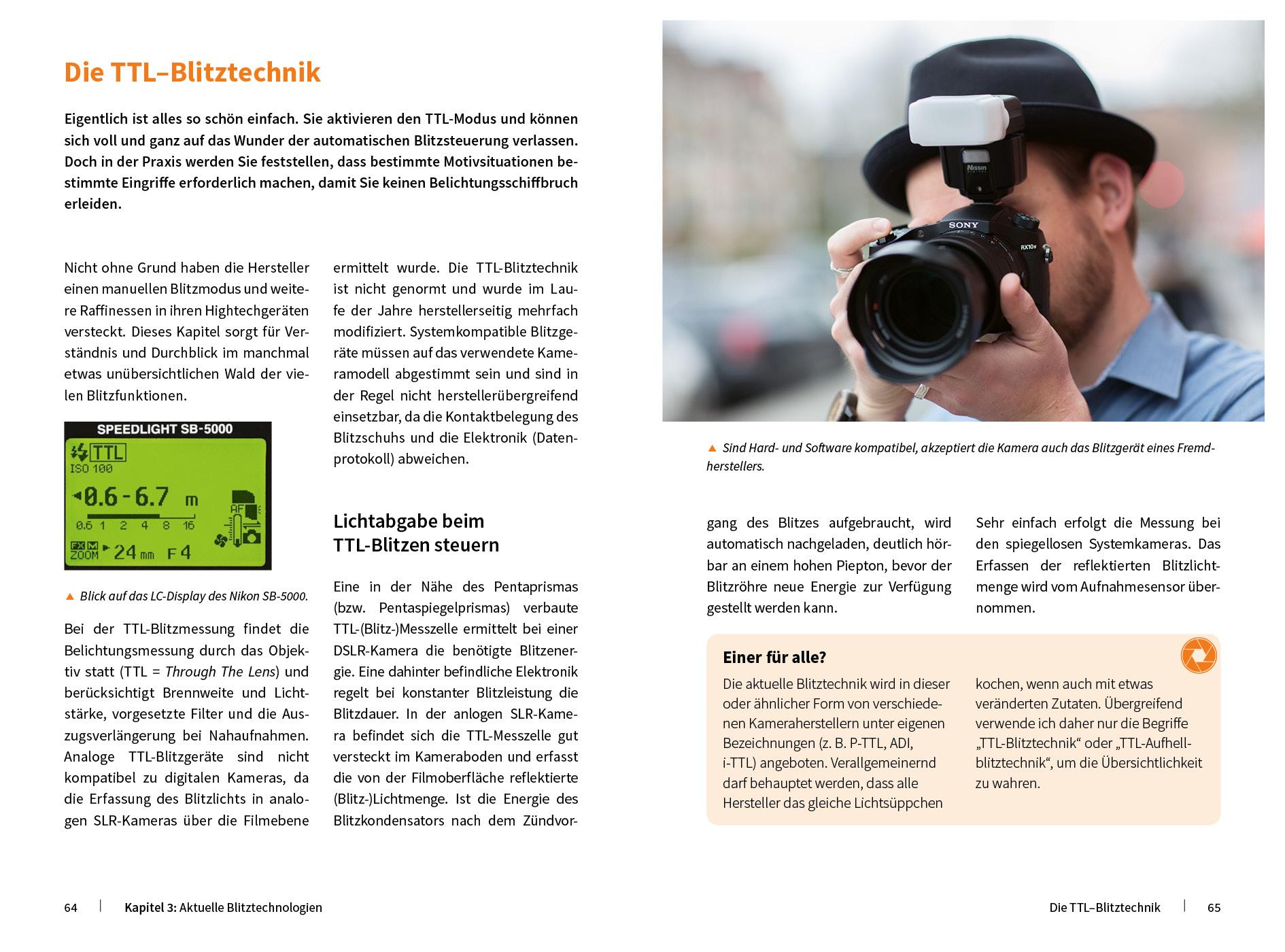 Beispielinhalt (Bild) Blitzfotografie