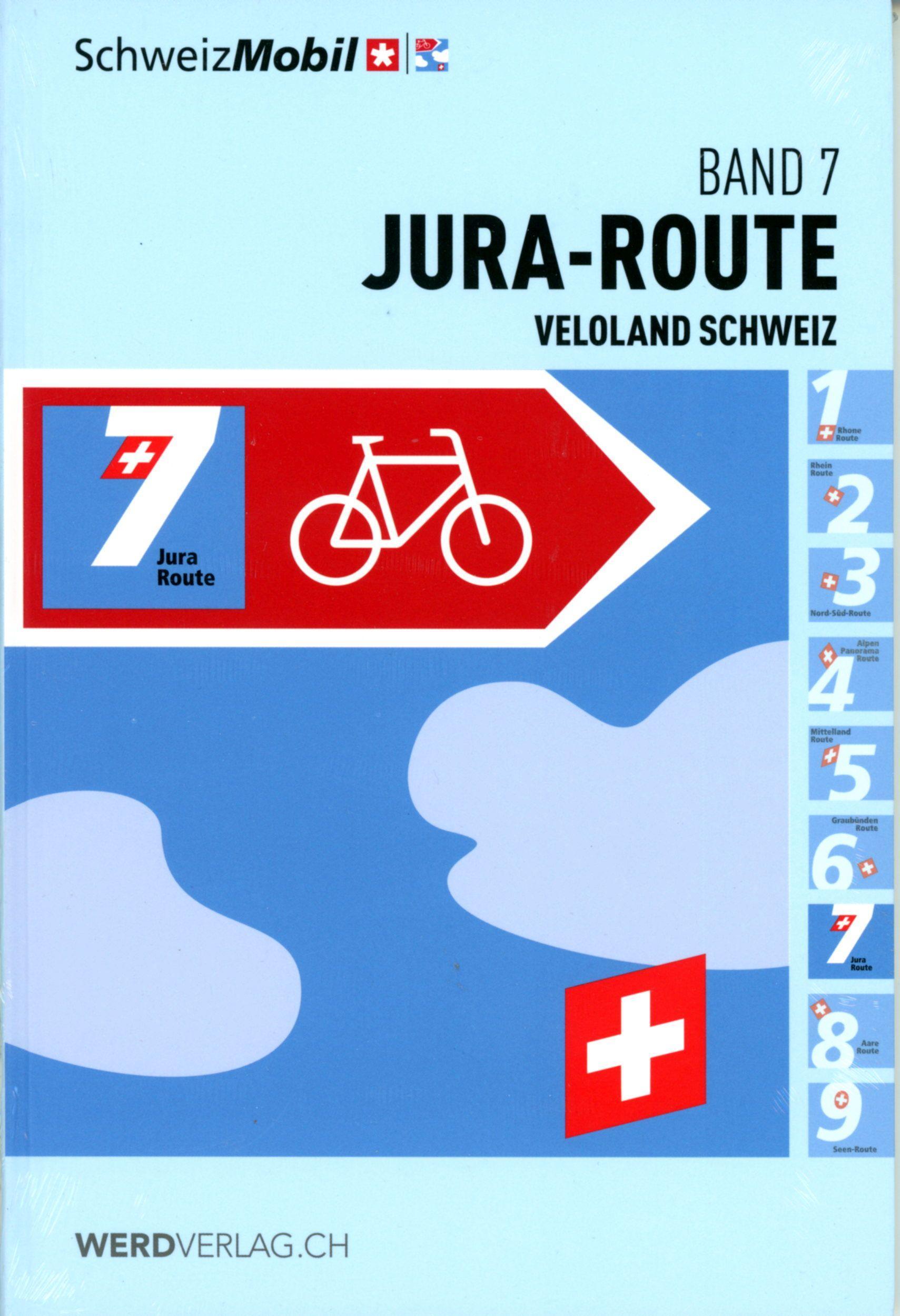 Vorderes Coverbild Veloland Schweiz Band 7 Jura-Route