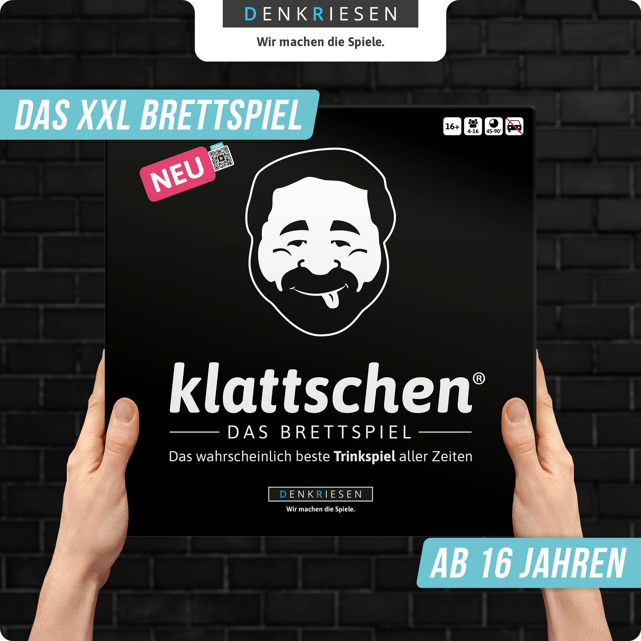 Beispielinhalt (Bild) klattschen® - Trinkspiel - DAS BRETTSPIEL - Das wahrscheinlich beste Trinkspiel aller Zeiten