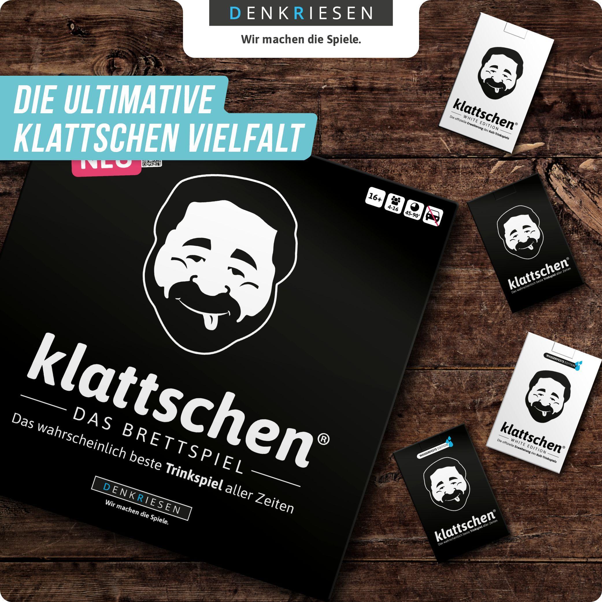 Beispielinhalt (Bild) klattschen® - Trinkspiel - DAS BRETTSPIEL - Das wahrscheinlich beste Trinkspiel aller Zeiten