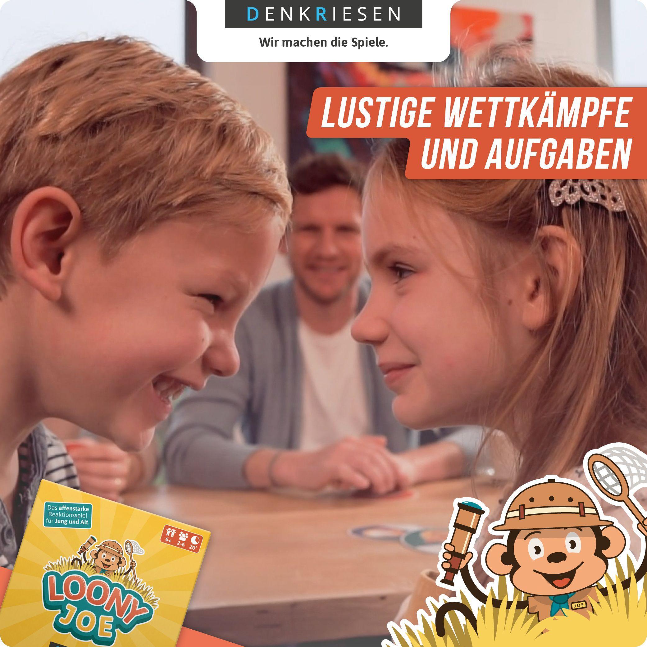 Beispielinhalt (Bild) LOONY JOE - Das affenstarke Reaktionsspiel für jung und alt