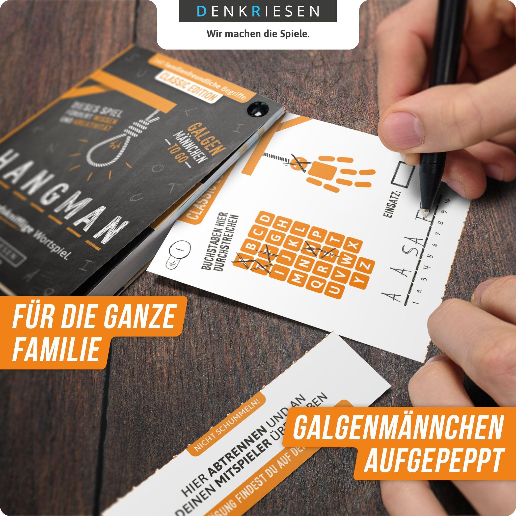 Beispielinhalt (Bild) HANGMAN - CLASSIC EDITION - "Galgenmännchen TO GO"