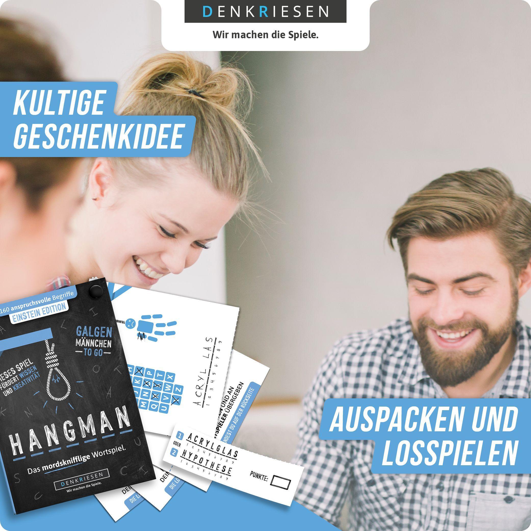 Beispielinhalt (Bild) HANGMAN - EINSTEIN EDITION - "Galgenmännchen TO GO"