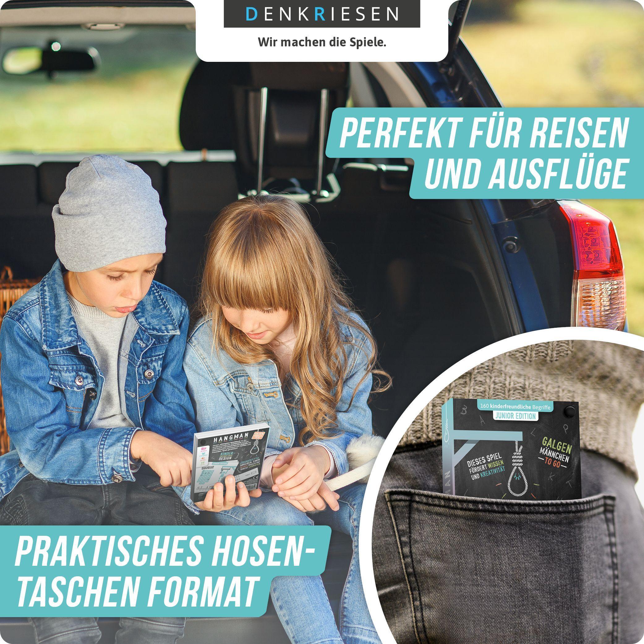 Beispielinhalt (Bild) HANGMAN - JUNIOR EDITION - "Galgenmännchen TO GO"