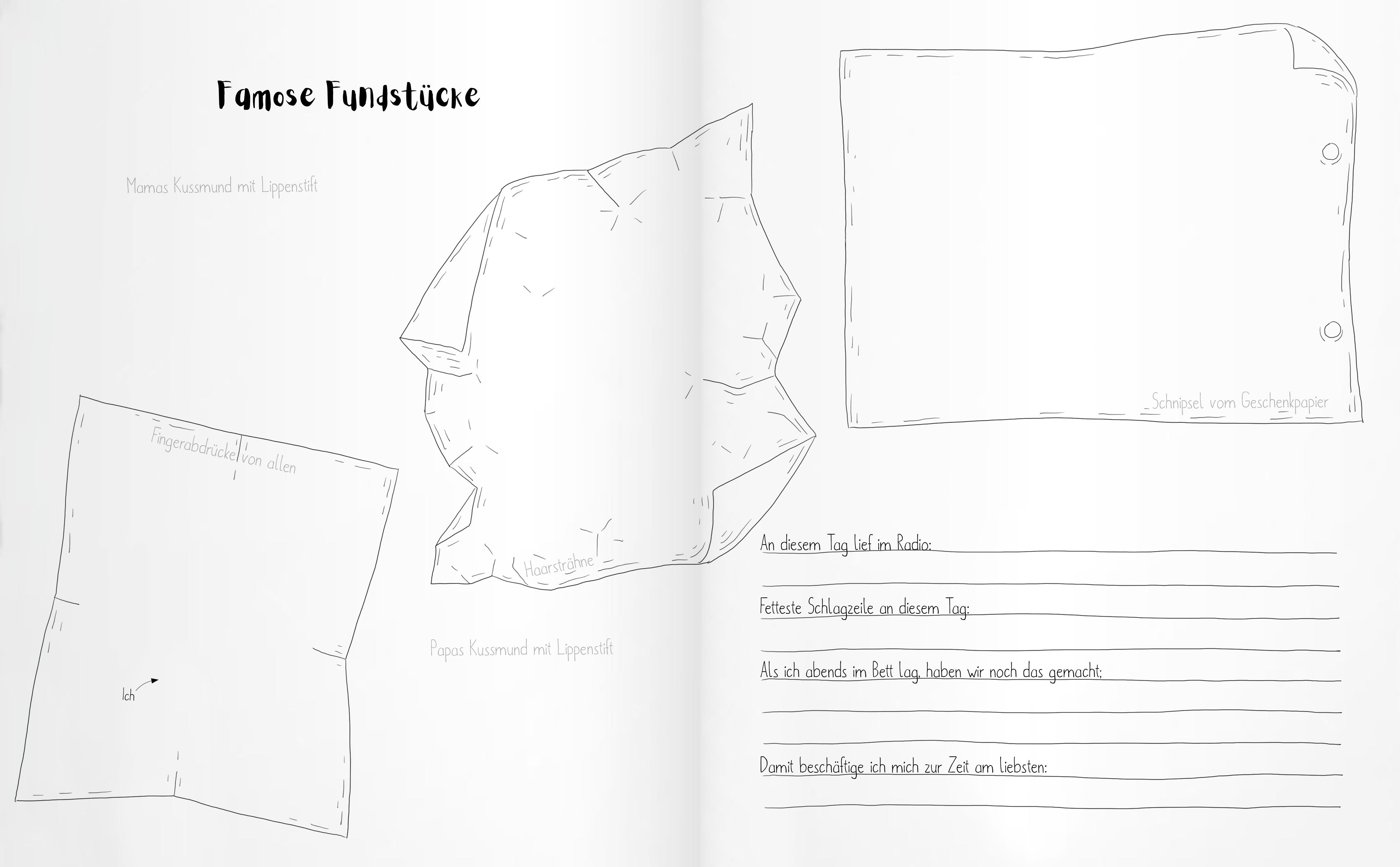 Beispielinhalt (Bild) Hipp, hipp, hurra! MEIN GEBURTSTAGSBUCH