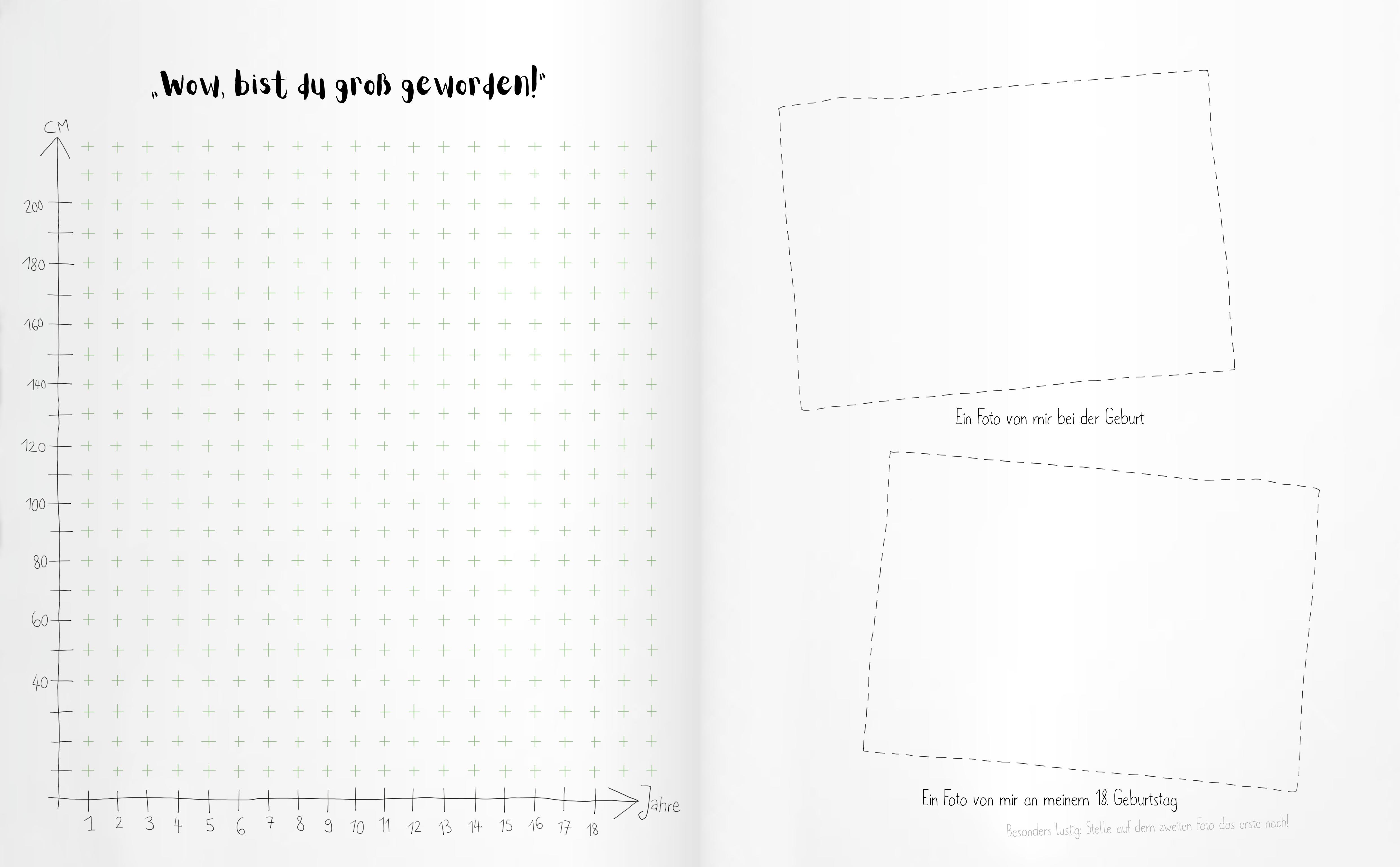 Beispielinhalt (Bild) Hipp, hipp, hurra! MEIN GEBURTSTAGSBUCH