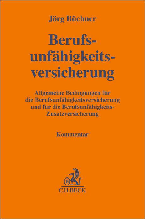 Vorderes Coverbild Berufsunfähigkeitsversicherung