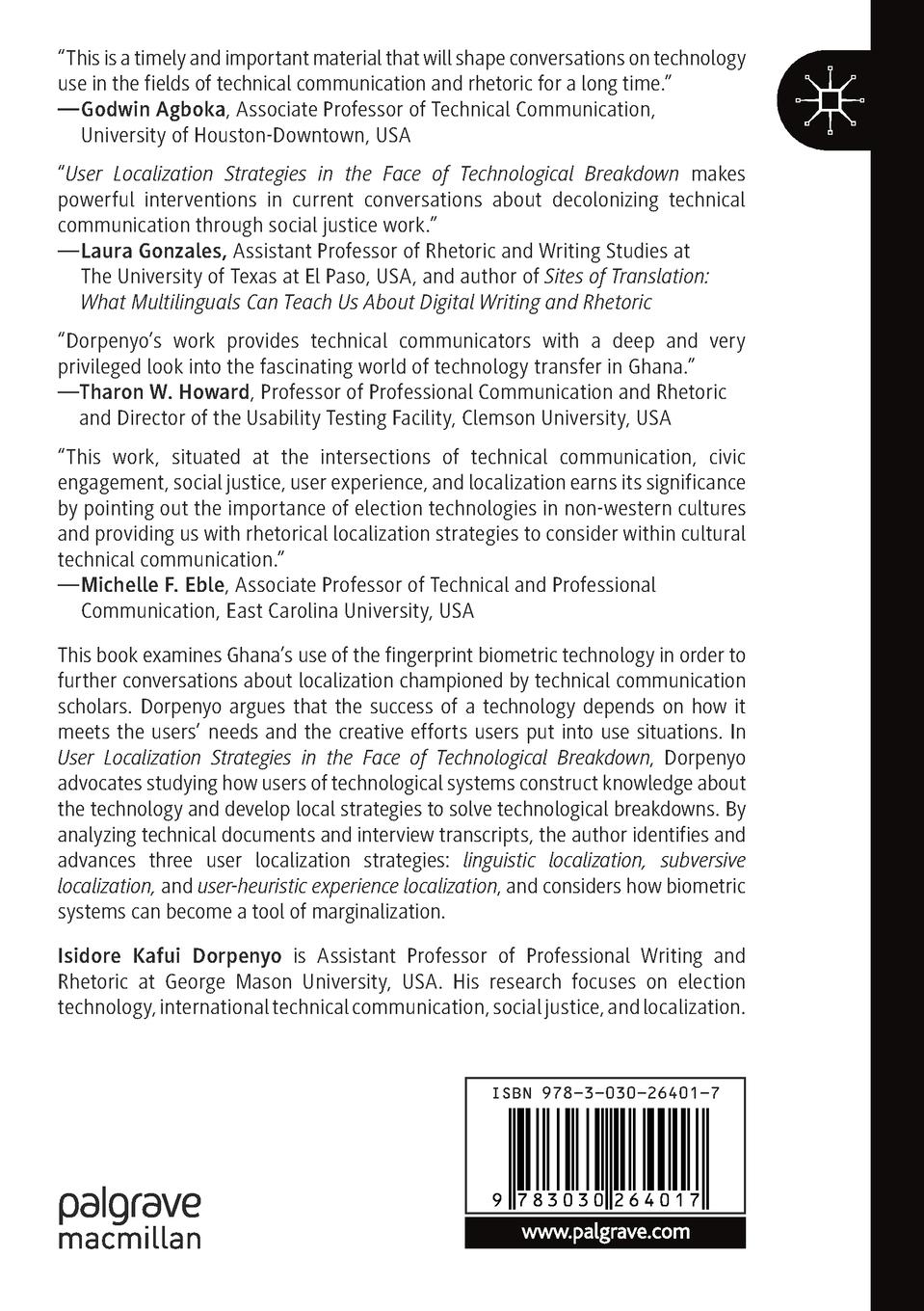 Rückseitencover User Localization Strategies in the Face of Technological Breakdown